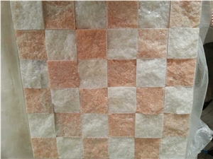 Sunset Red Marble Mosaic Tiles