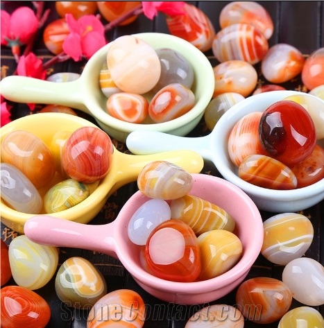 China Pebble Landscaping Mix-Colored Cheapest