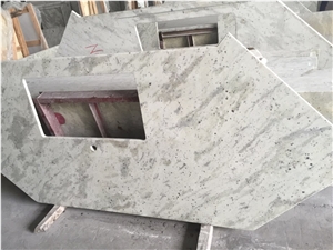 Andromeda White Granite Kitchen Countertop
