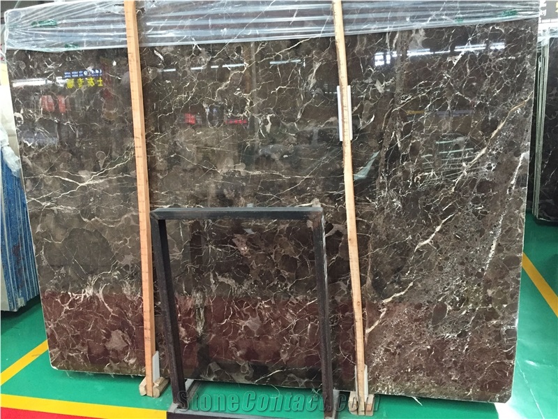 China Dark Emperador Polished Mable Stone