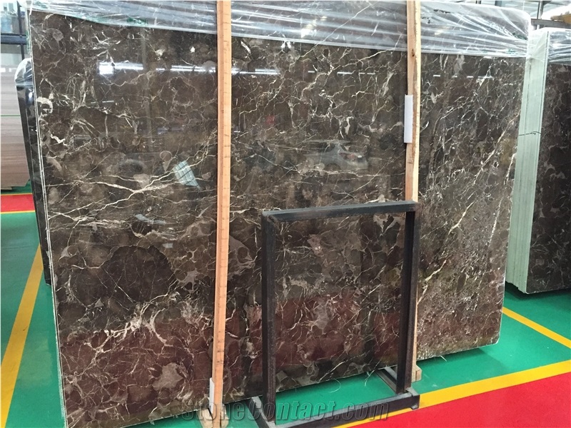 China Dark Emperador Polished Mable Stone