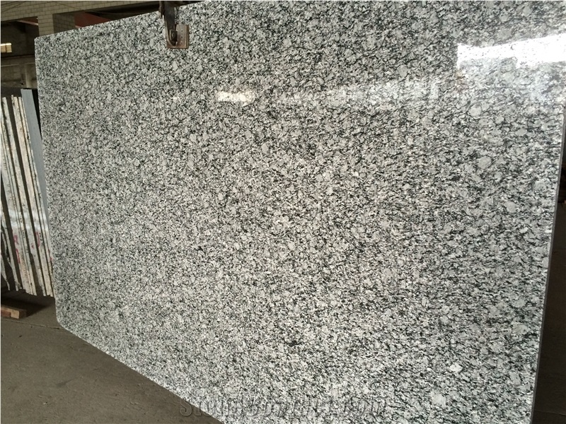 Wave White Granite, White Mist Granite Slab