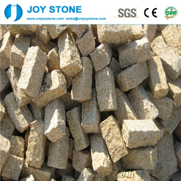 China G682 Yellow Granite Cube Paving Stone