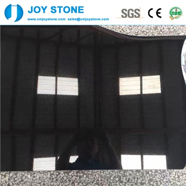 Western Style Shanxi Black Granite Single Headstone