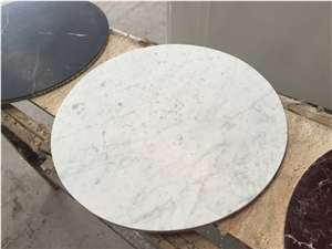 Carrara White Marble Honeycomb Table Tops