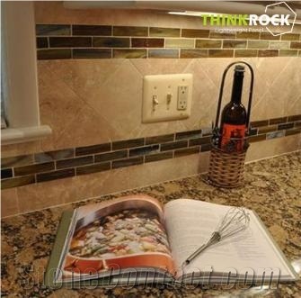 Giallo Fiorito Granite Backed Aluminum Honeycomb