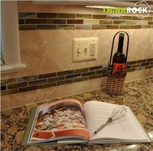 Giallo Fiorito Granite Backed Aluminum Honeycomb