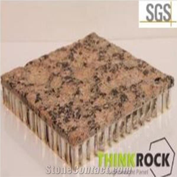 Giallo Fiorito Granite Backed Aluminum Honeycomb