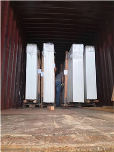 Pure White Nano Crystallized Stone Polished Slabs