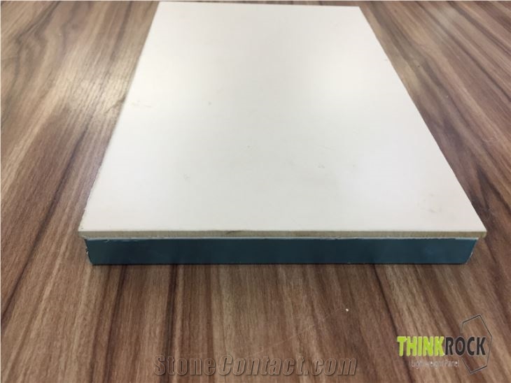White Ceramic with Aluminum Honeycomb Backed Panel