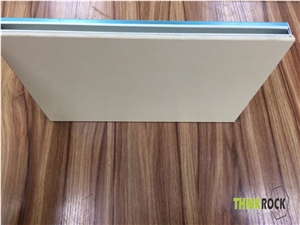 White Ceramic with Aluminum Honeycomb Backed Panel