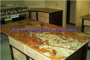 Beautiful Multi Green Onyx Countertops