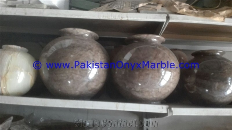 Black Onyx Flower Monumental Vases