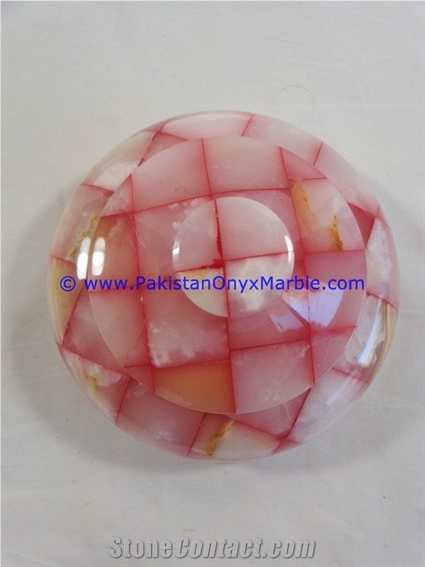 Colored Patchwork Tukri Onyx Jars Trinket