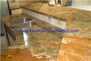 Grade a Dark Green Onyx Countertops