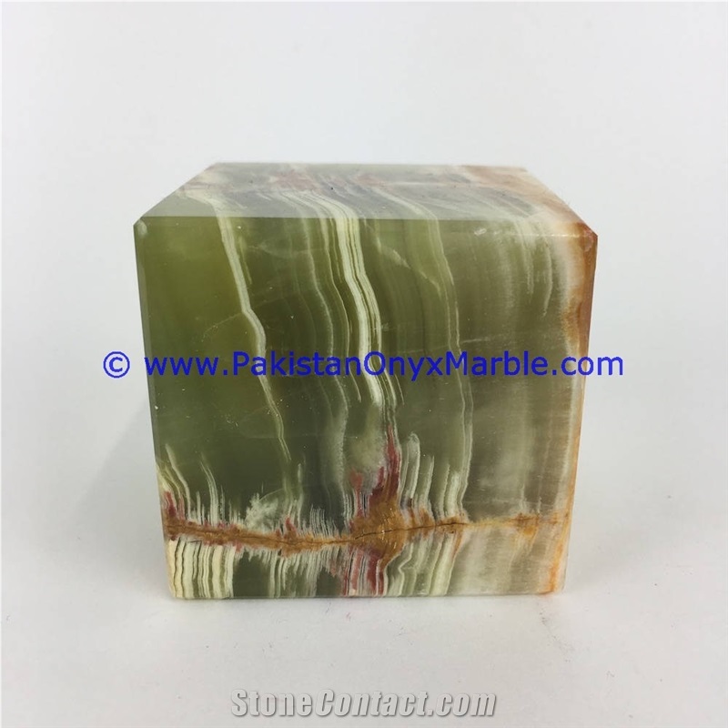 Green Onyx Cube