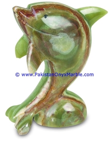 Green Onyx Dolphins Fish