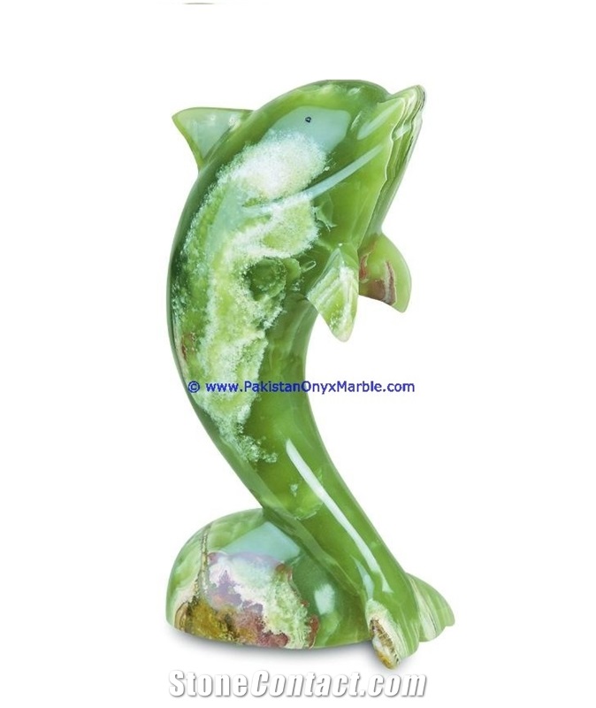 Green Onyx Dolphins Fish