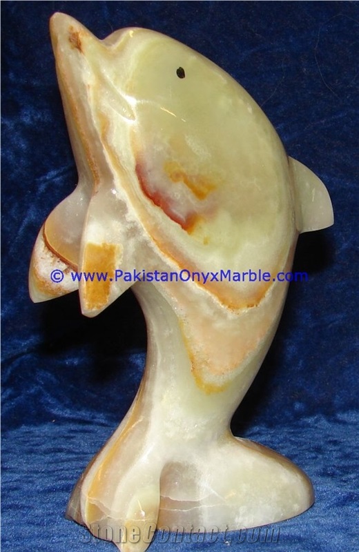 Green Onyx Dolphins Fish