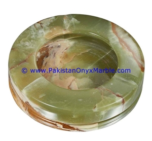 Green Onyx Handcarved Cigar Ashtrays