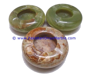 Green Onyx Handcarved Cigar Ashtrays