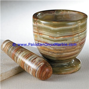 Green Onyx Mortar & Pestles