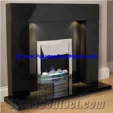 High Quality Marble Fireplaces Black and Gold