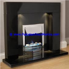 High Quality Marble Fireplaces Black and Gold