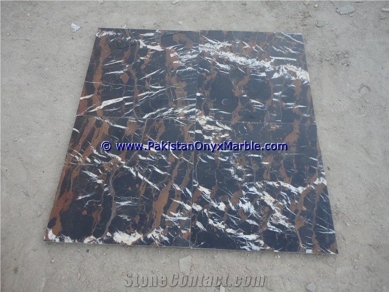 High Quality Marble Tiles Black and Gold