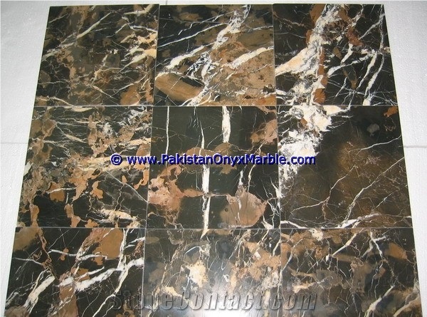 High Quality Marble Tiles Black and Gold