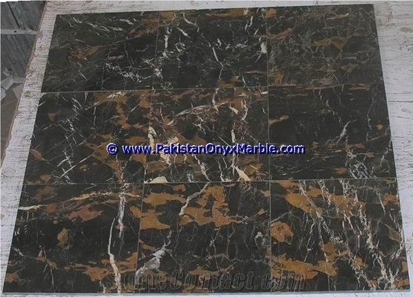 High Quality Marble Tiles Black and Gold