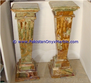 High Quality Multi Brown Onyx Columns