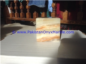 Light Green Onyx Cube