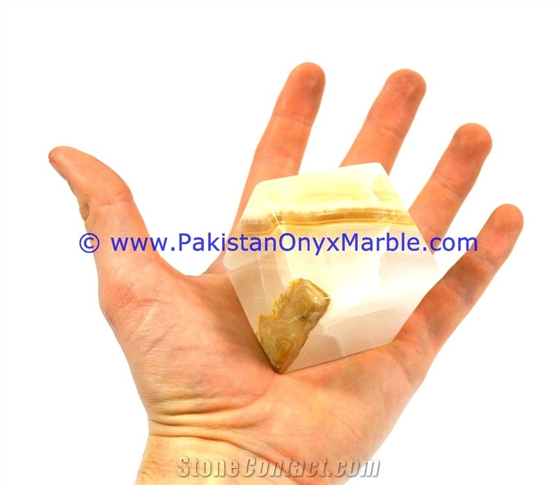 Light Green Onyx Cube