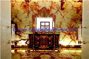 Light Green Onyx Marble Beautiful Counter