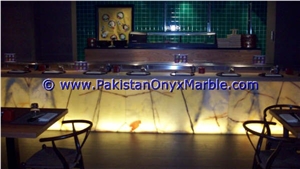 Light Green Onyx Marble Beautiful Counter