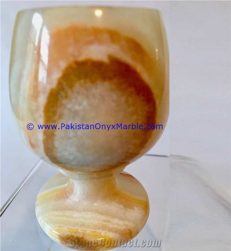Light Green Onyx Shot Glasses Set