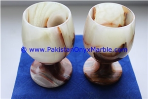 Light Green Onyx Wine Glasses