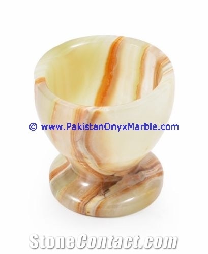 Light Green Onyx Wine Sherry Glasses