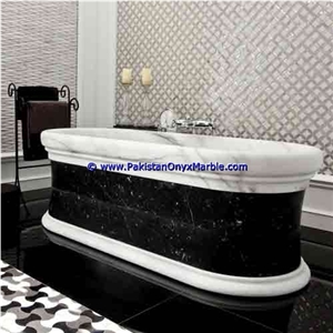 Marble Bathtub Natural Stone Jet Black