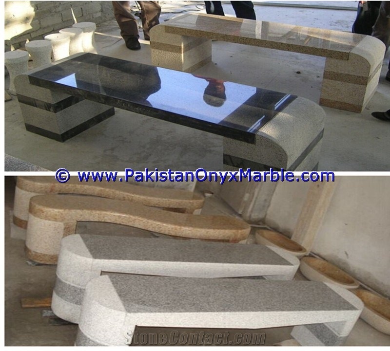 Marble Benches Table Natural Stone Beige