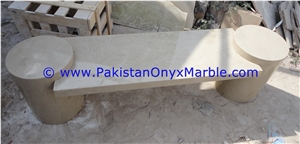 Marble Benches Table Natural Stone Beige