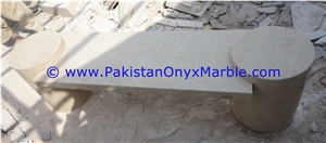 Marble Benches Table Natural Stone Beige