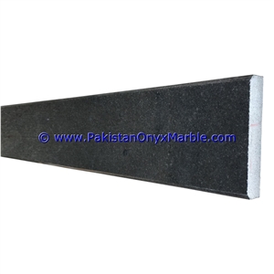 Marble Molding Baseboard Black and Gold Jet Black