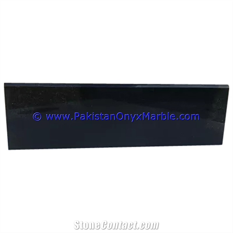 Marble Molding Baseboard Black and Gold Jet Black