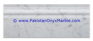 Marble Molding Baseboard Ziarat Carrara White