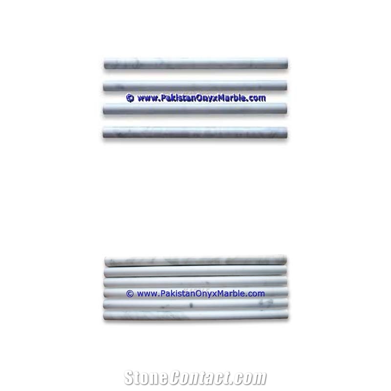 Marble Molding Pencil Liner Ziarat Carrara White