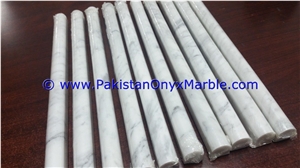 Marble Molding Pencil Liner Ziarat Carrara White