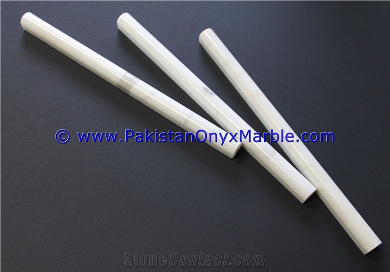 Marble Molding Pencil Liner Ziarat Carrara White