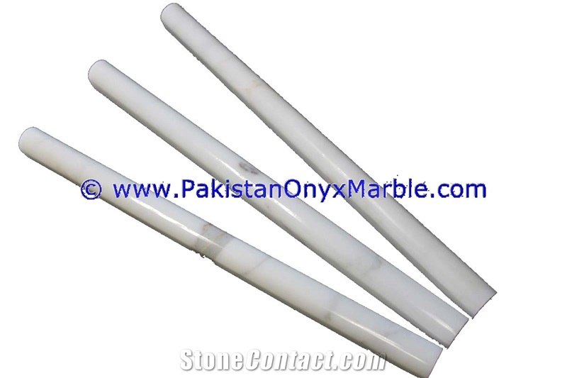 Marble Molding Pencil Liner Ziarat Carrara White
